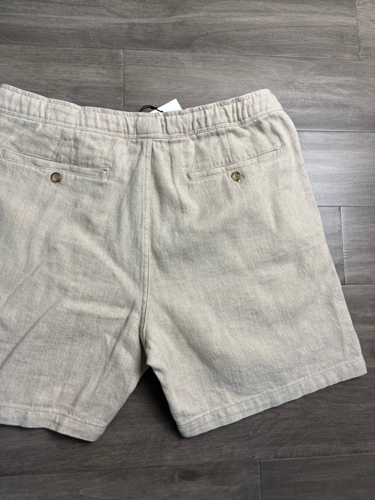Octobre Éditions Men’s Short Priam Naturel Shorts Men’s Size 2xl Cotton Beige