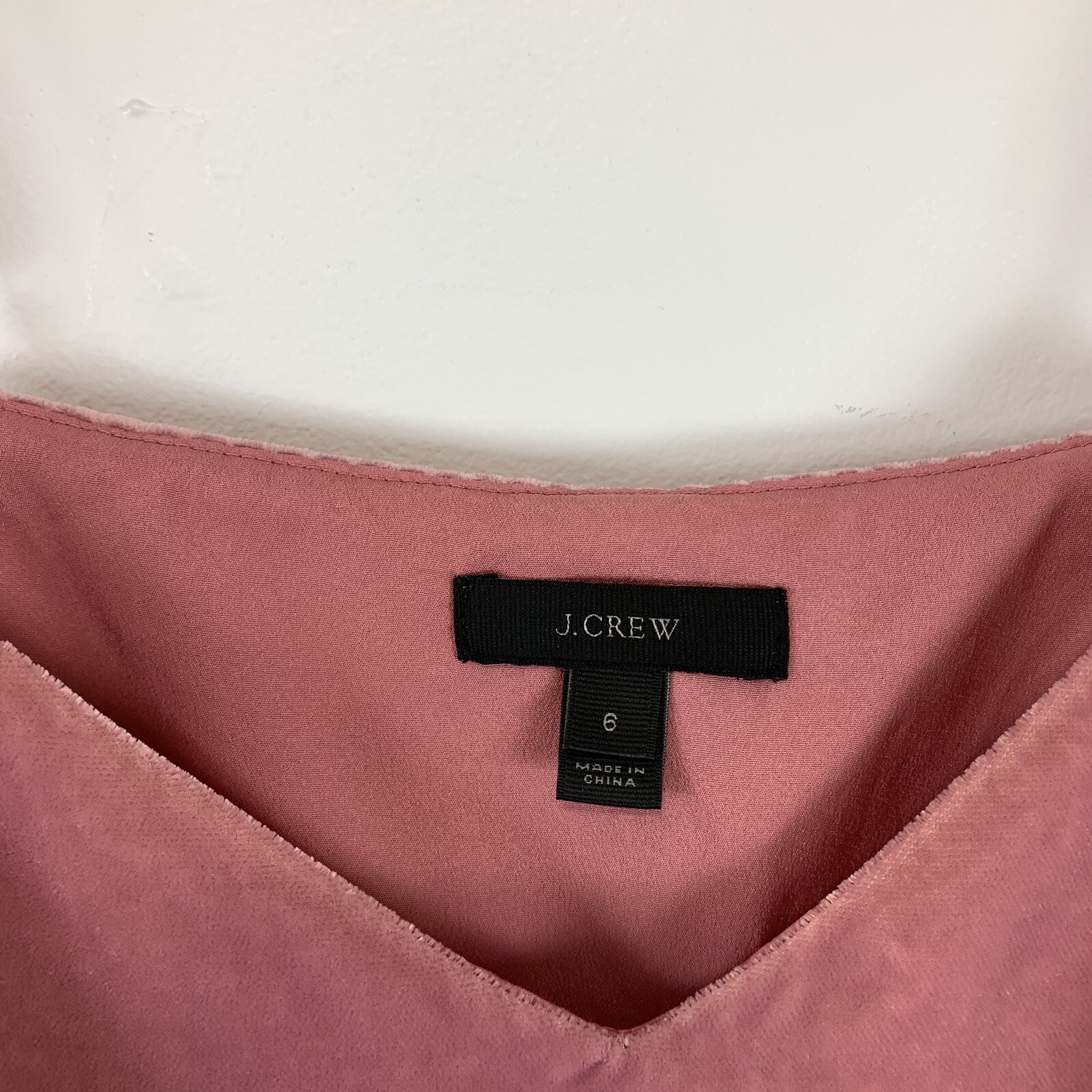 J. Crew Top Size 6 Pink Velvet Peplum Cami Camisole Blouse Ballet Coquette