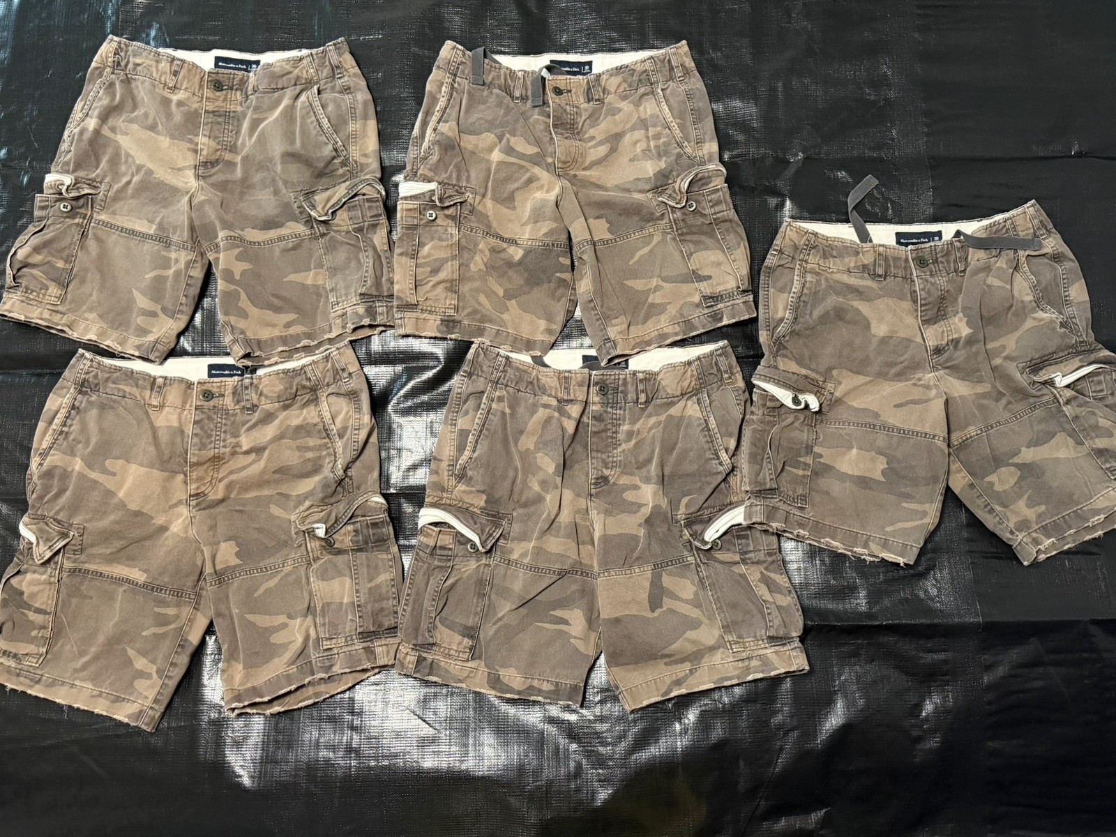 Abercrombie & Fitch 30 inch Cargo Short Bundle Lot of 5