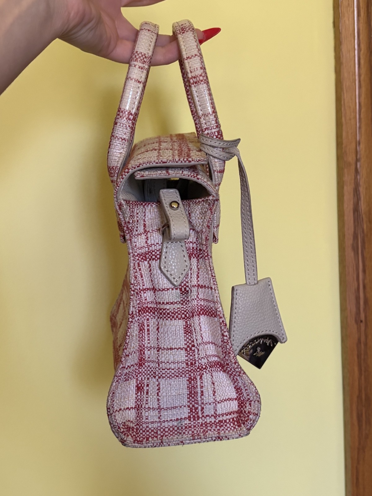 Pink Vivinne Westwood handbag, SMALL, orig duster & shopping bag