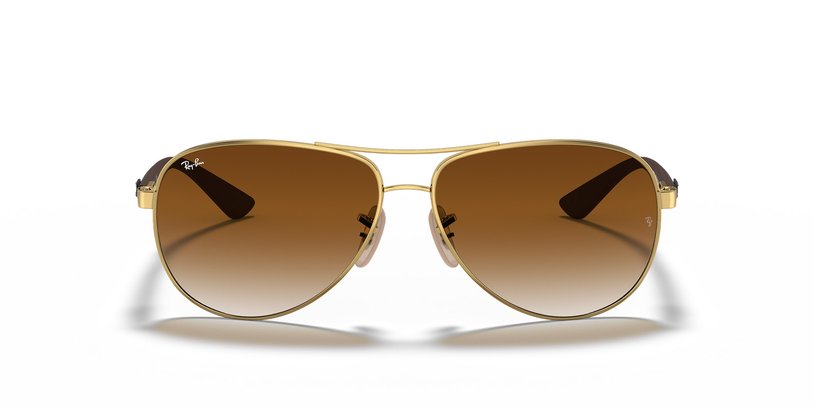 Ray-Ban Carbon Fibre Gold/Brown Gradient 61 mm Sunglasses RB8313 001/51 61-13