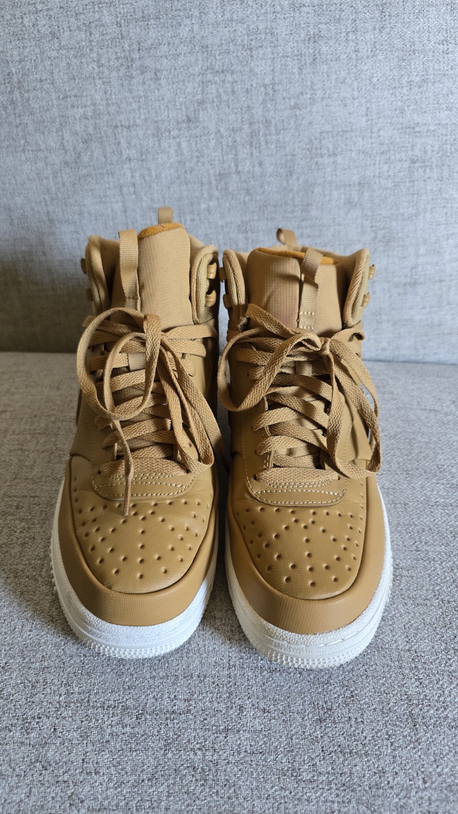 Nike Court Vision Mid Winter Men’s Shoes Size 9.5 Eletal Gold Tan DR7882-700