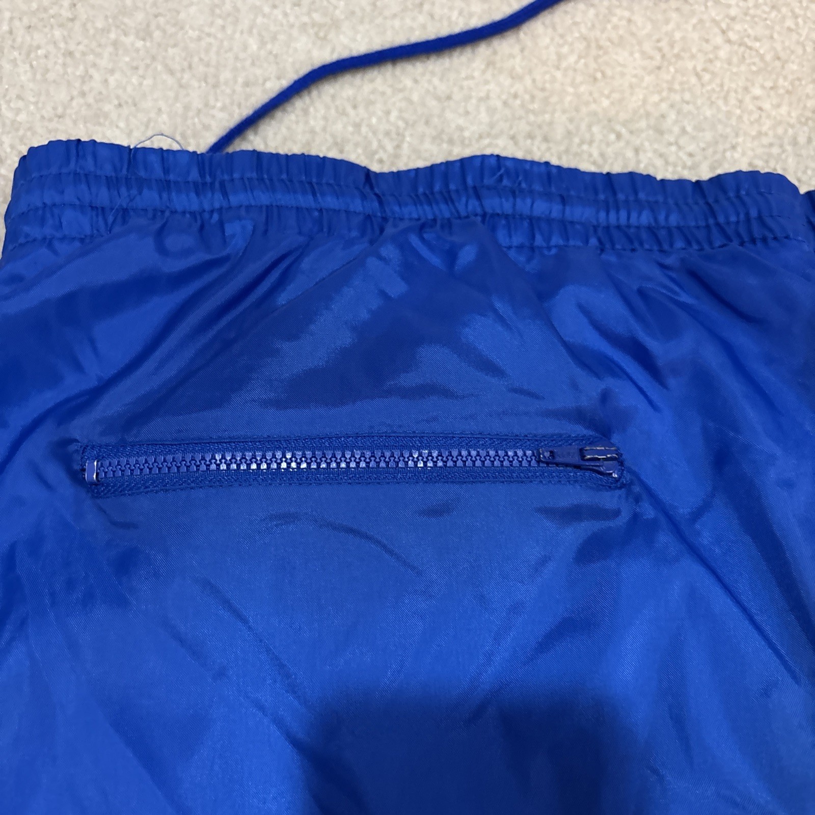 VINTAGE Blue Members Only Wind Pants Trackpants Mens Size XL w/drawstring waist