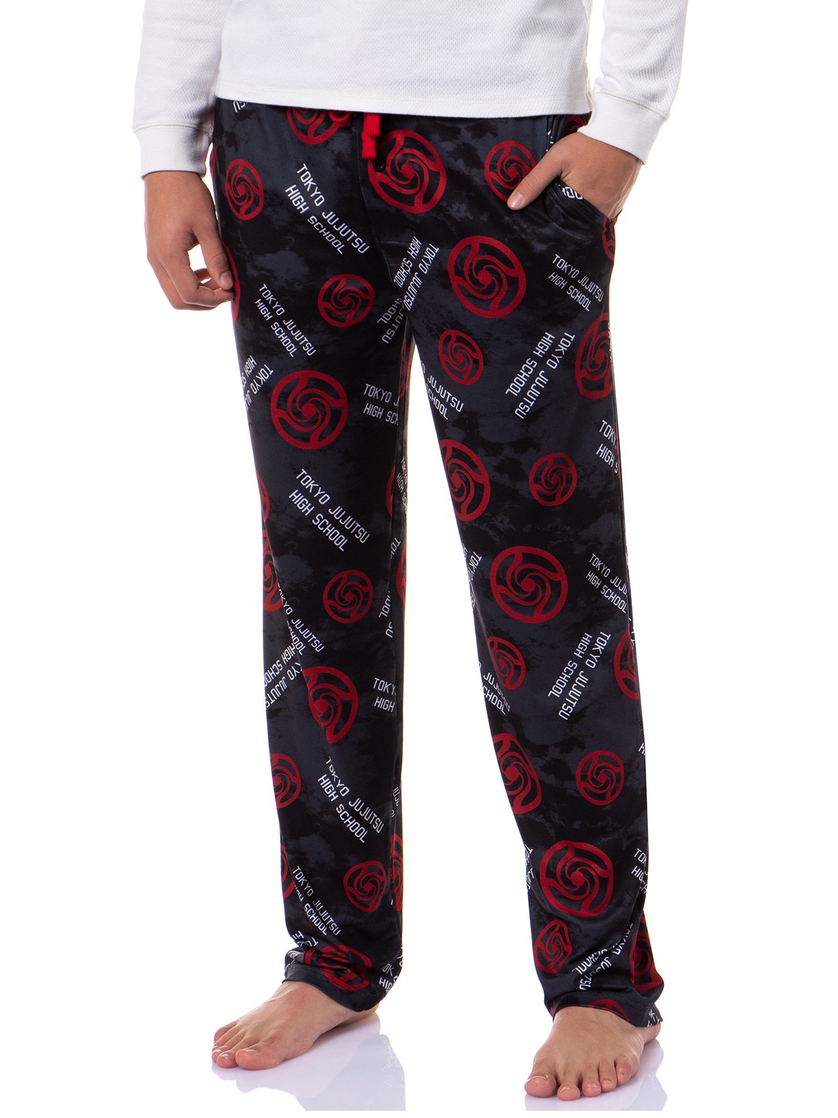 Jujutsu Kaisen Men’s Tokyo jujutsu Logo Allover Print Lounge Pants