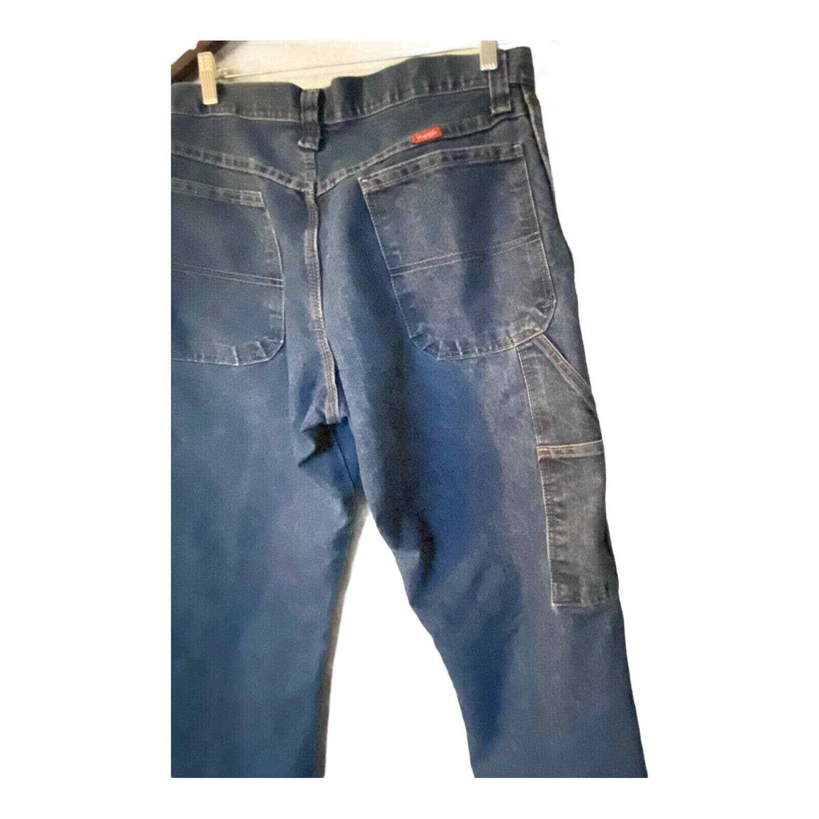 Wrangler Riggs Jeans Size 32×34 Workwear Men’s Five Pockets Comfort Denim Work