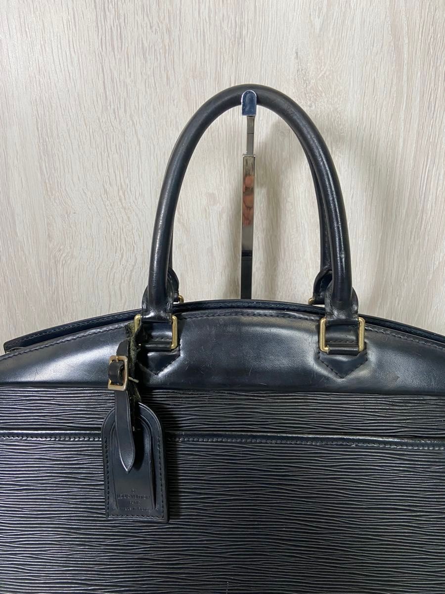 LOUIS VUITTON Bag: Epi Riviera Handbag Noir W36H26D17cm w/o accessories;–