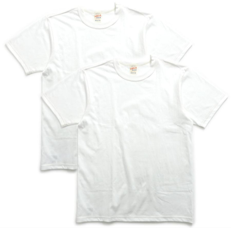 WHITESVILLE 2-PACK T-SHIRT – White, Black, Navy, Gray [ WV73544 ] Made in Japan