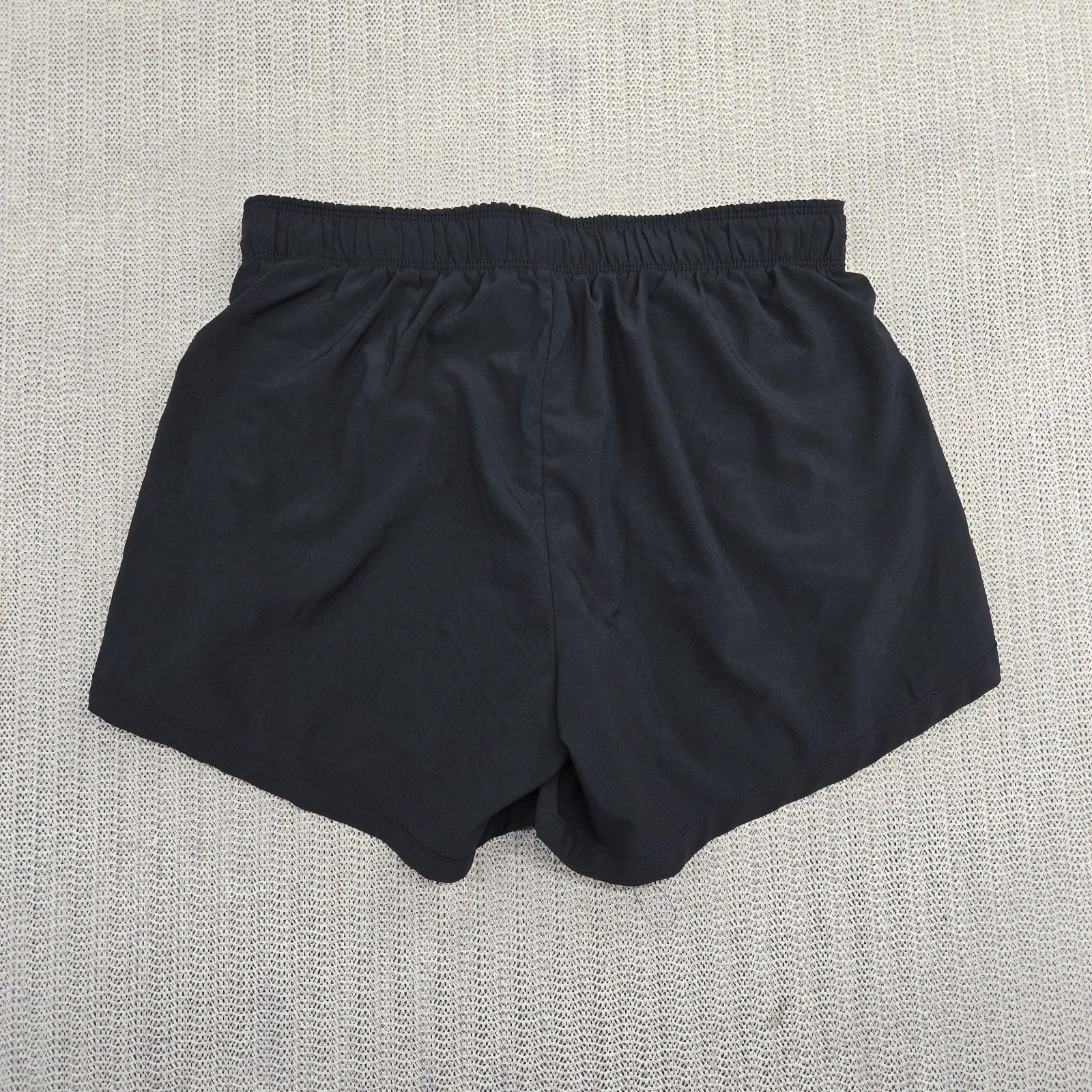Nike Dri Fit Running Shorts Womens Small Black Atheltic Lined Training Swoosh
