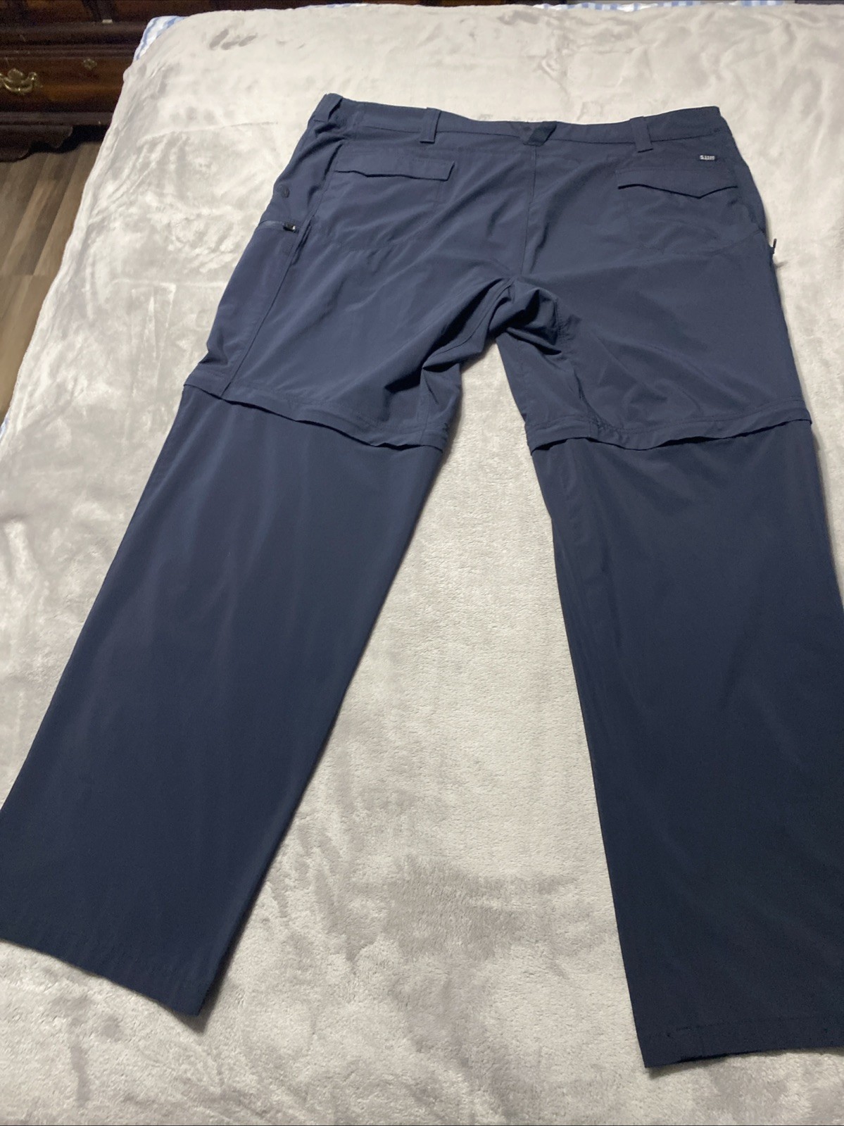 5.11 Tactical Pants Mens 42×32 Navy Blue Stretch Convertible Hiking 74531-019