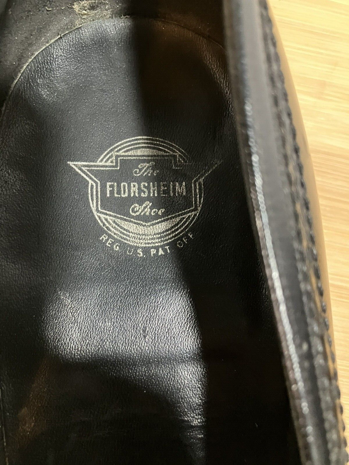 VTG Men’s FLORSHEIM Slip On Wingtip Tassel Loafers Black Leather 913306 SZ 11 C