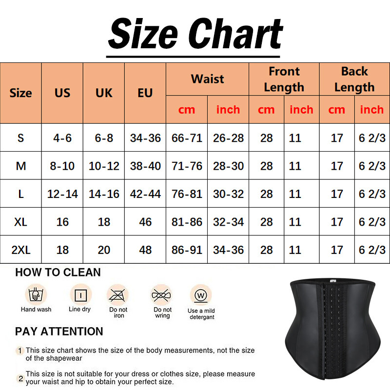 Latex Waist Trainer Corset Tummy Control entrenador de cintura Fajas Body Shaper