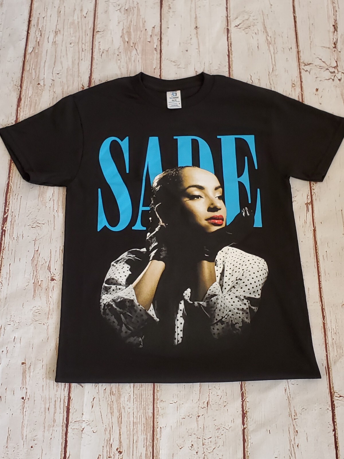 NEW- SADE- BLUE LETTERS – T-SHIRT