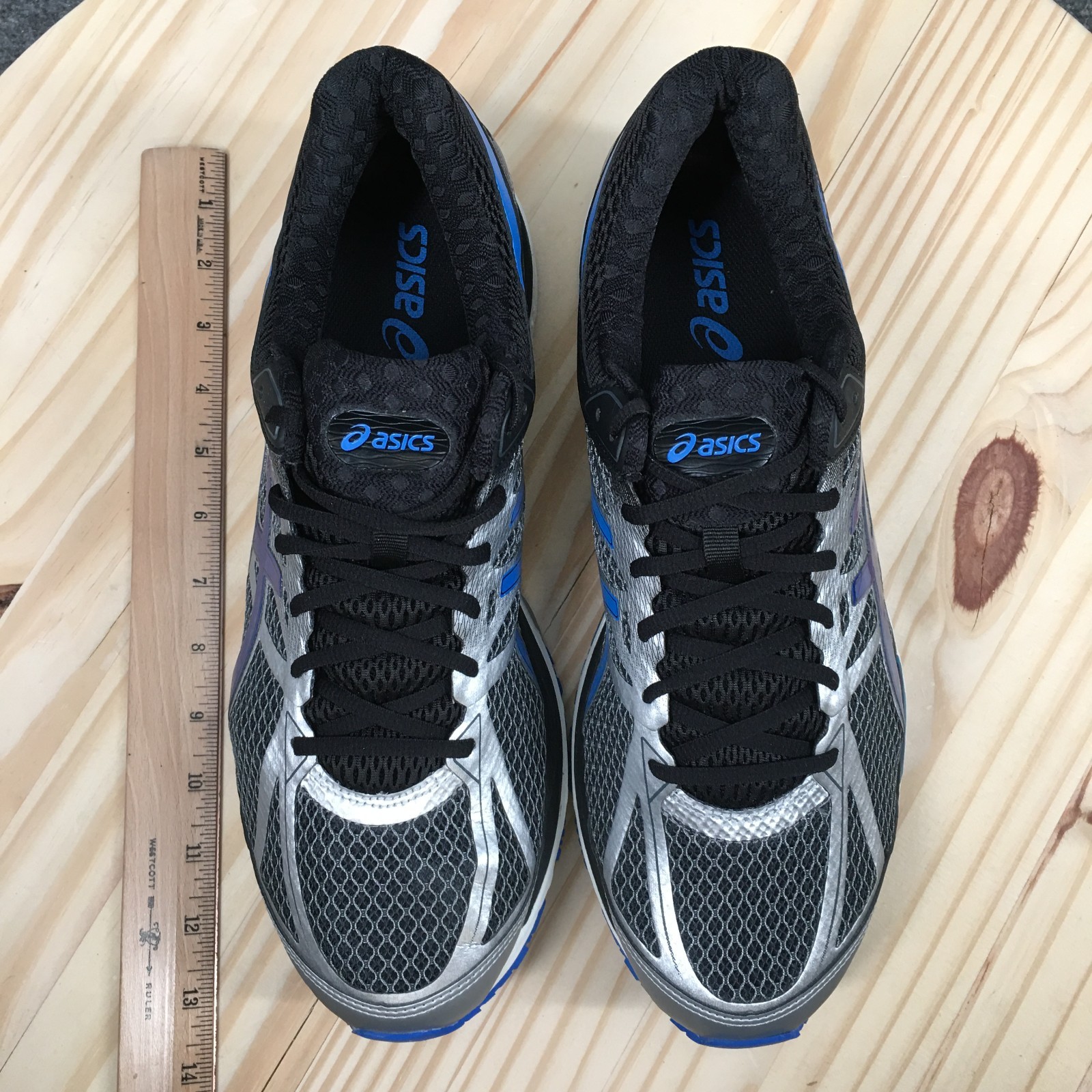Asics Gel-Cumulus 17 Running Shoes Mens 12.5 2E Lace Up Sneakers Gray Black NEW