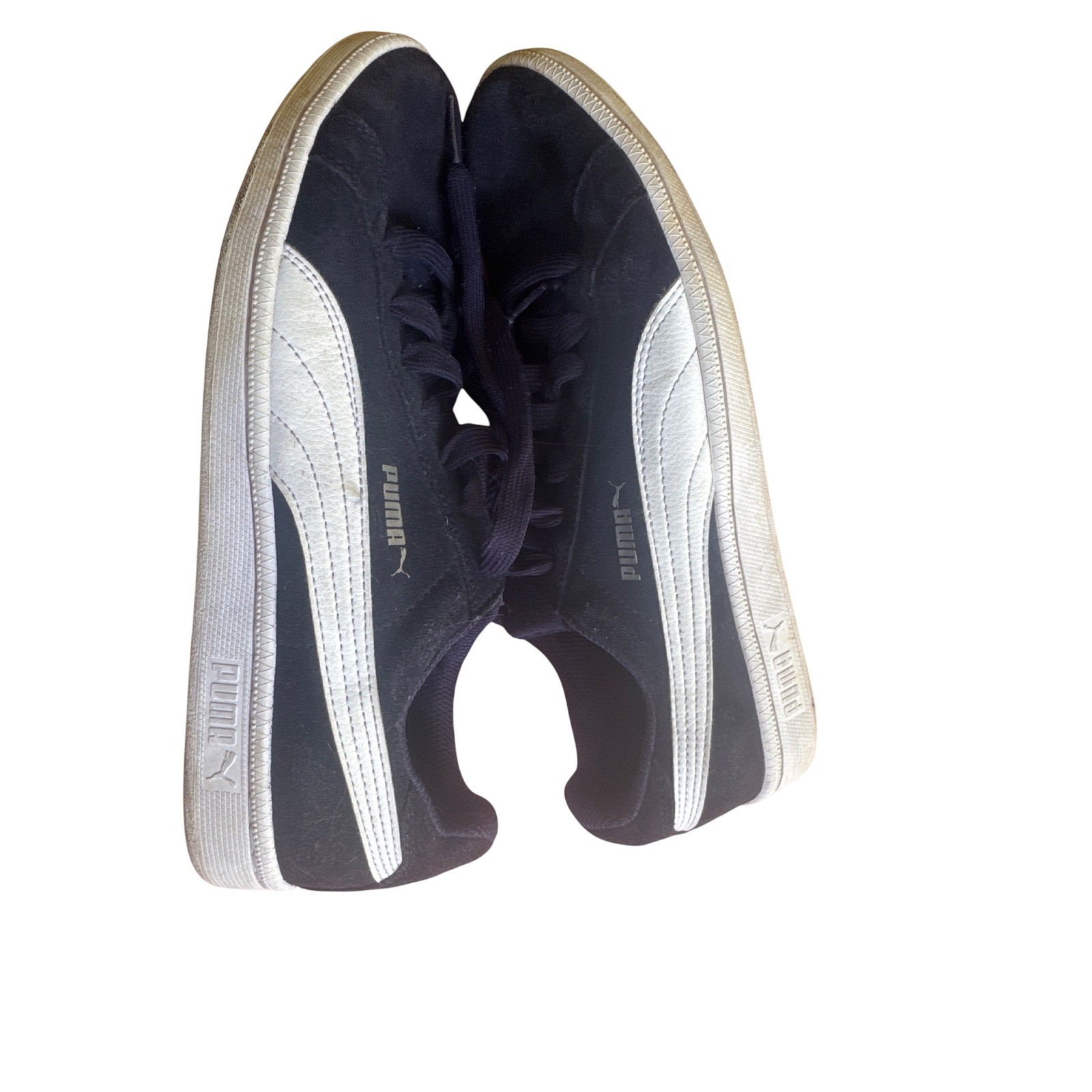 Puma Smash v2 Navy Blue White Suede Low Top Sneakers SoftFoam Men’s Shoes