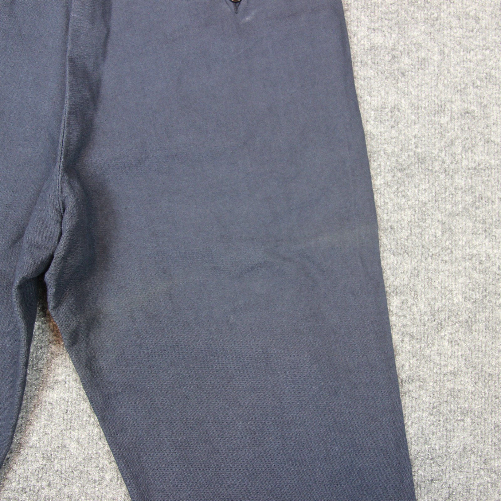 Sid Mashburn Pants Men’s 34X36 Blue Unhemmed Garment Dyed Sport Trousers *FLAW