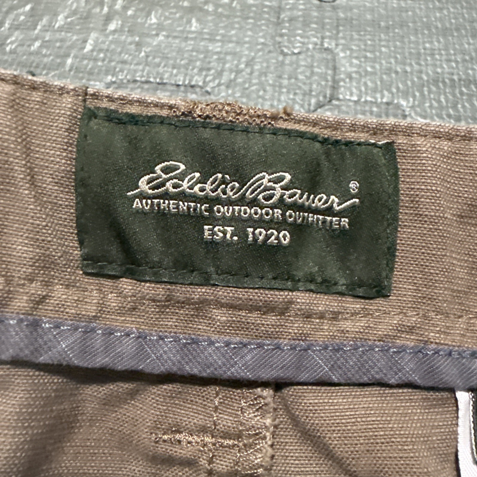 Eddie Bauer Shorts Ripstop Classic Outdoor 10” Men’s 36 Brown Travel Work Cotton