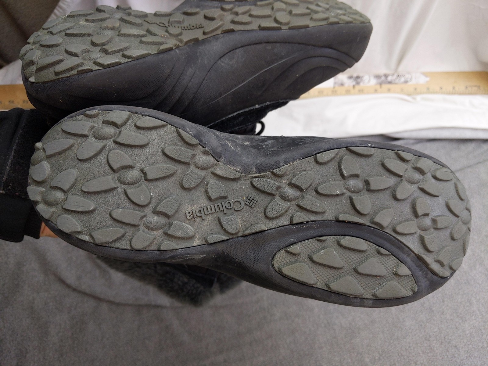 Columbia Snow Boots Womens Size 9 41 Black Suede Mid Calf Winter Insulated