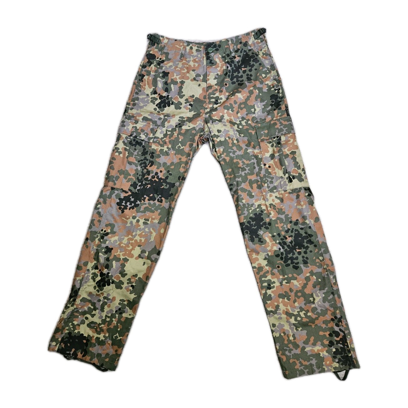 Mil-Tec Camouflage Flecktarn Cargo Pants Size S 32×31 Tactical Military Army