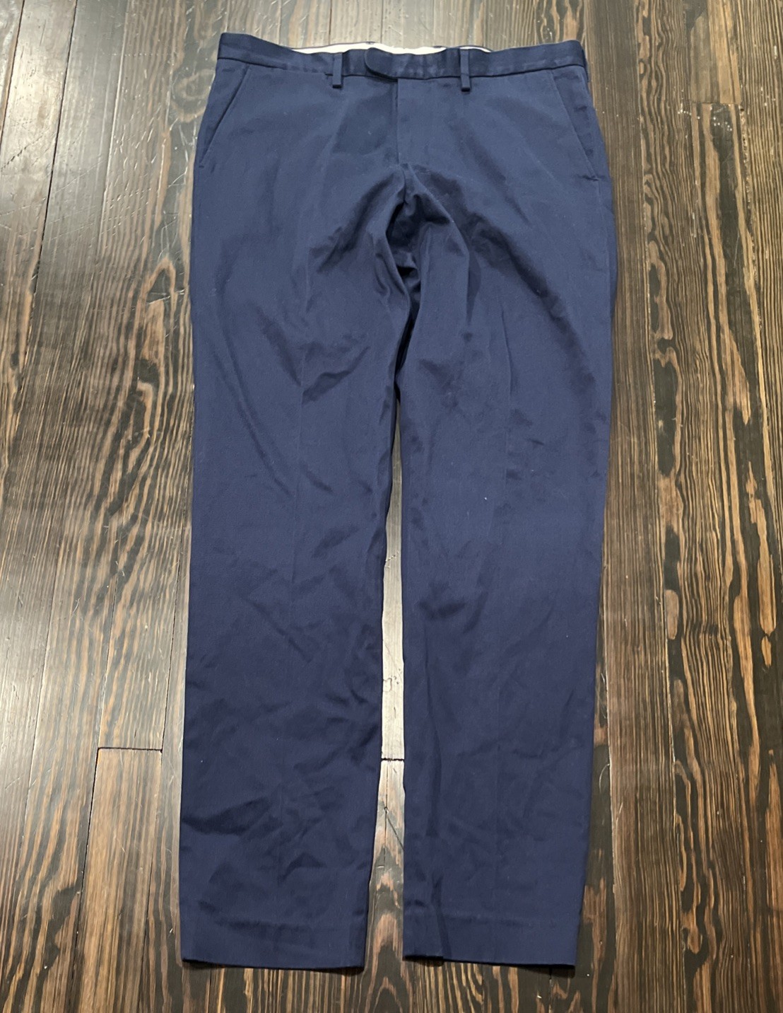 J. Crew Bowery Slim Stretch Pants Men’s 34 x 34 Blue Cotton NEW