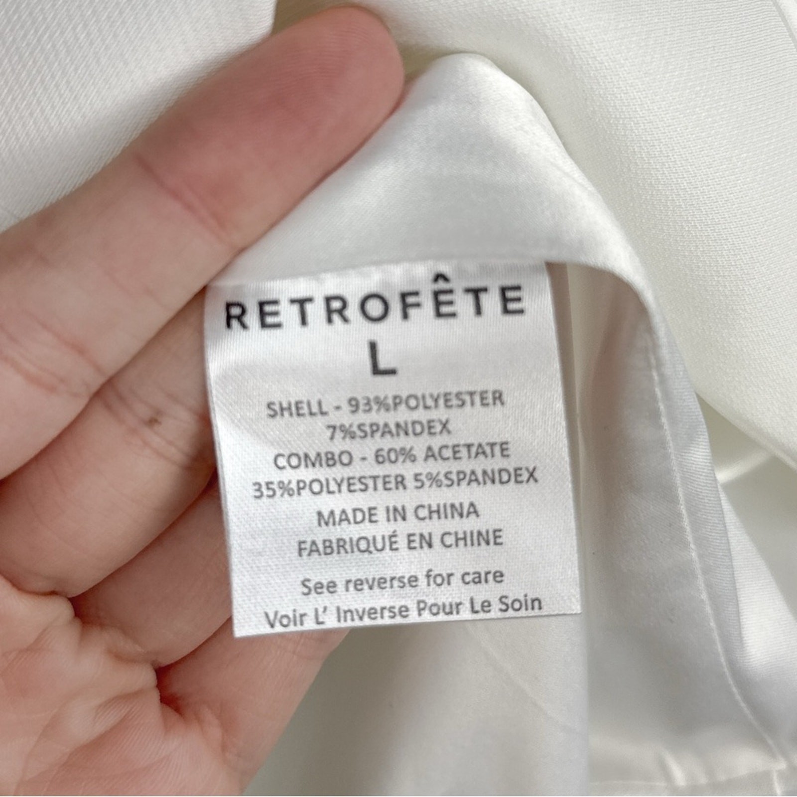 NWT Retrofete Tegan $448 Bustier Corset Strapless Bra Cup Garter Dress White L