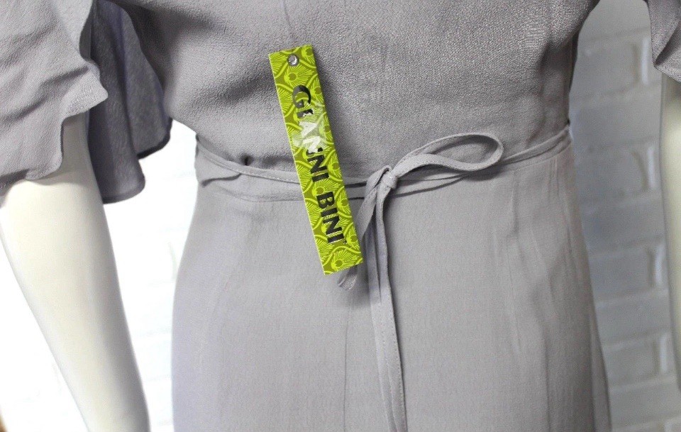 NWT Gianni Bini Gray Grey High Low Wrap Cold Shoulder Dress New CHOOSE SIZE