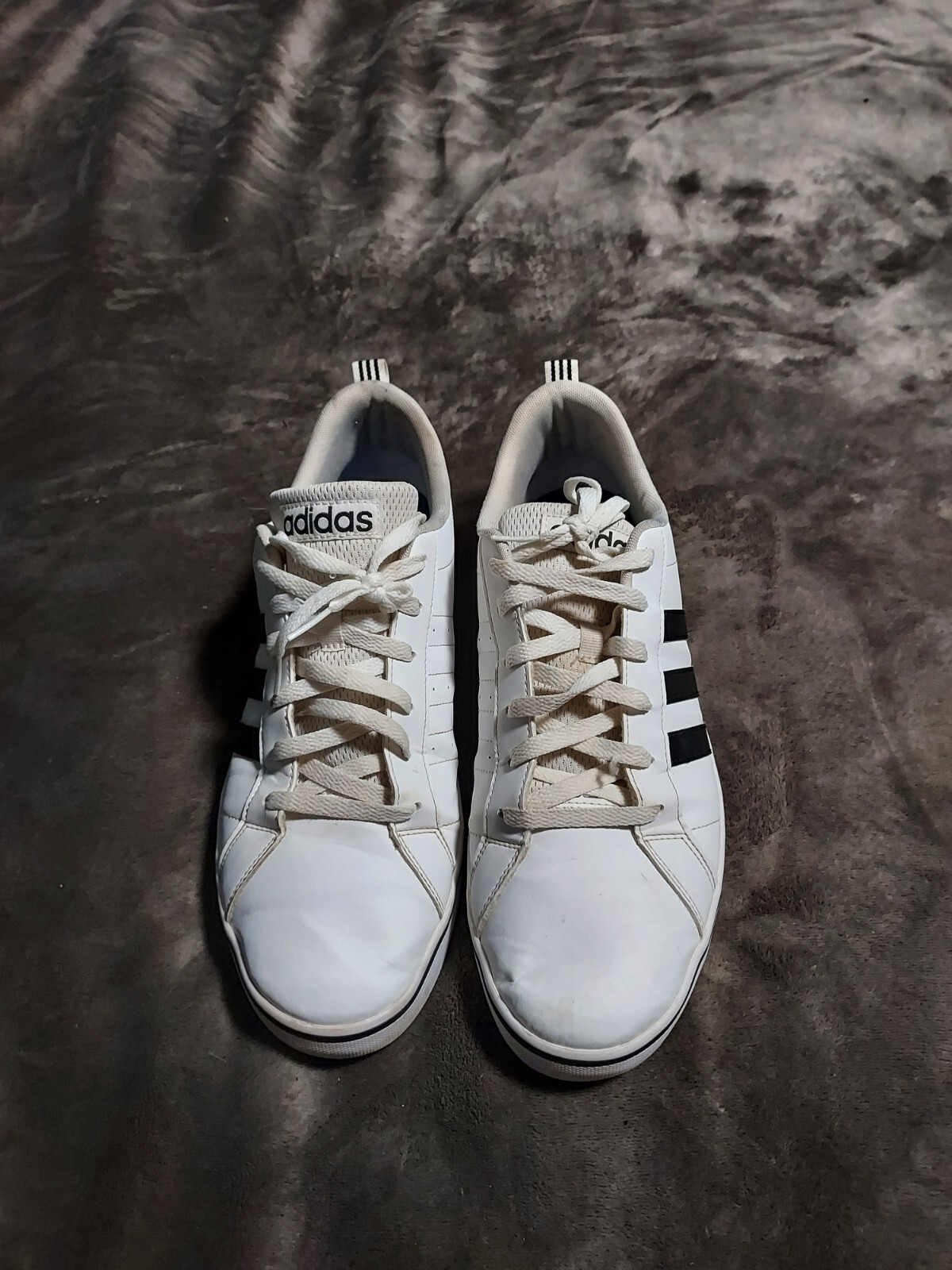 Adidas Mens VS Pace AW4594 White Casual Shoes Sneakers Size 12