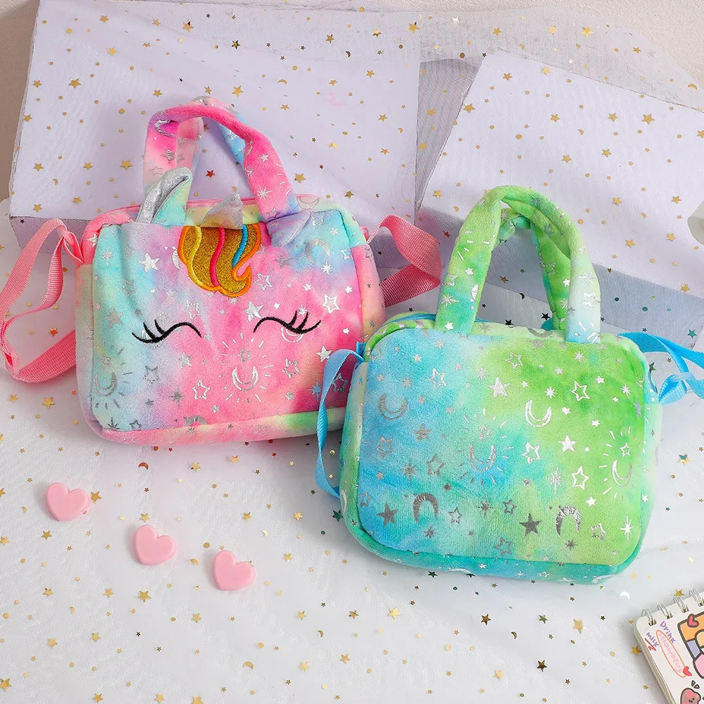 Fashion Sweet Unicorn Handbags For Girls Cute Kid Crossbody Shoulder Bag