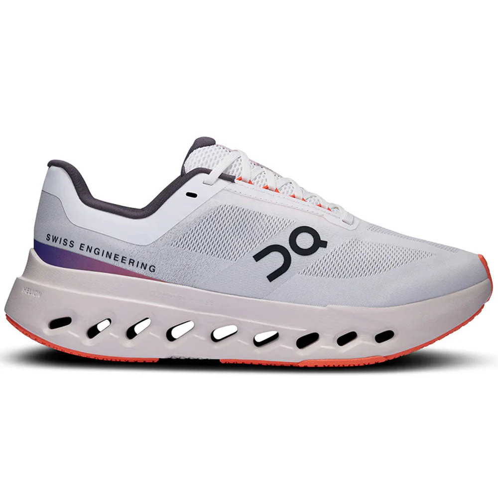 Women’s On Cloudsurfer Next, White/Flame, 5 B Medium US