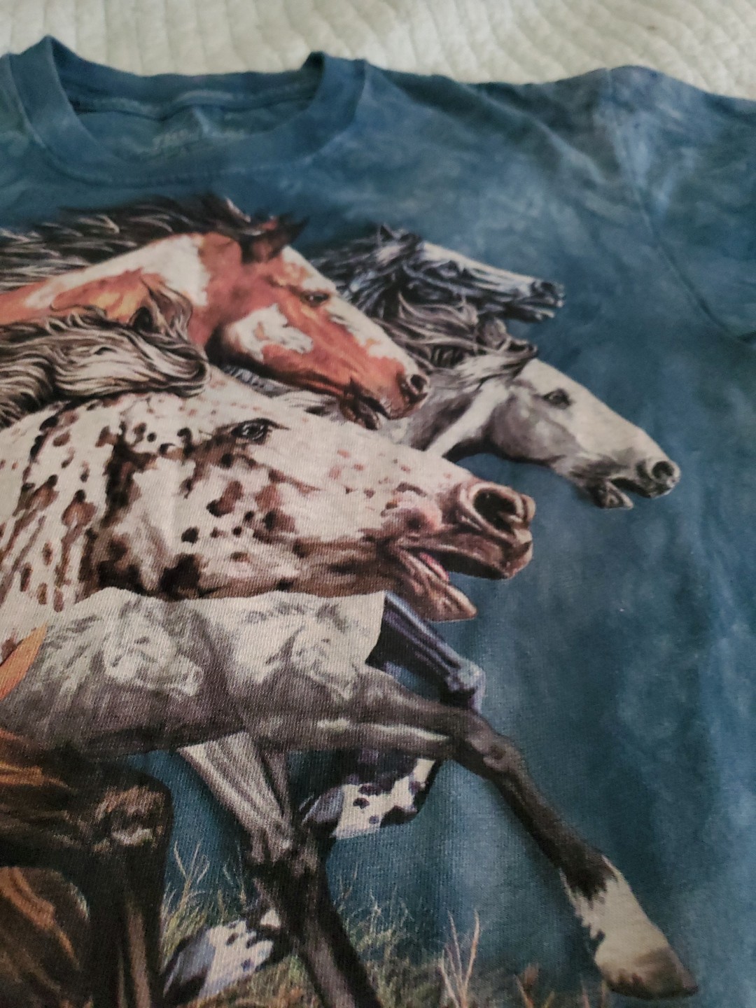 The Mountain Horse T Shirt Size Small Unisex Wild Horses 2012 “Find 15 Horses”