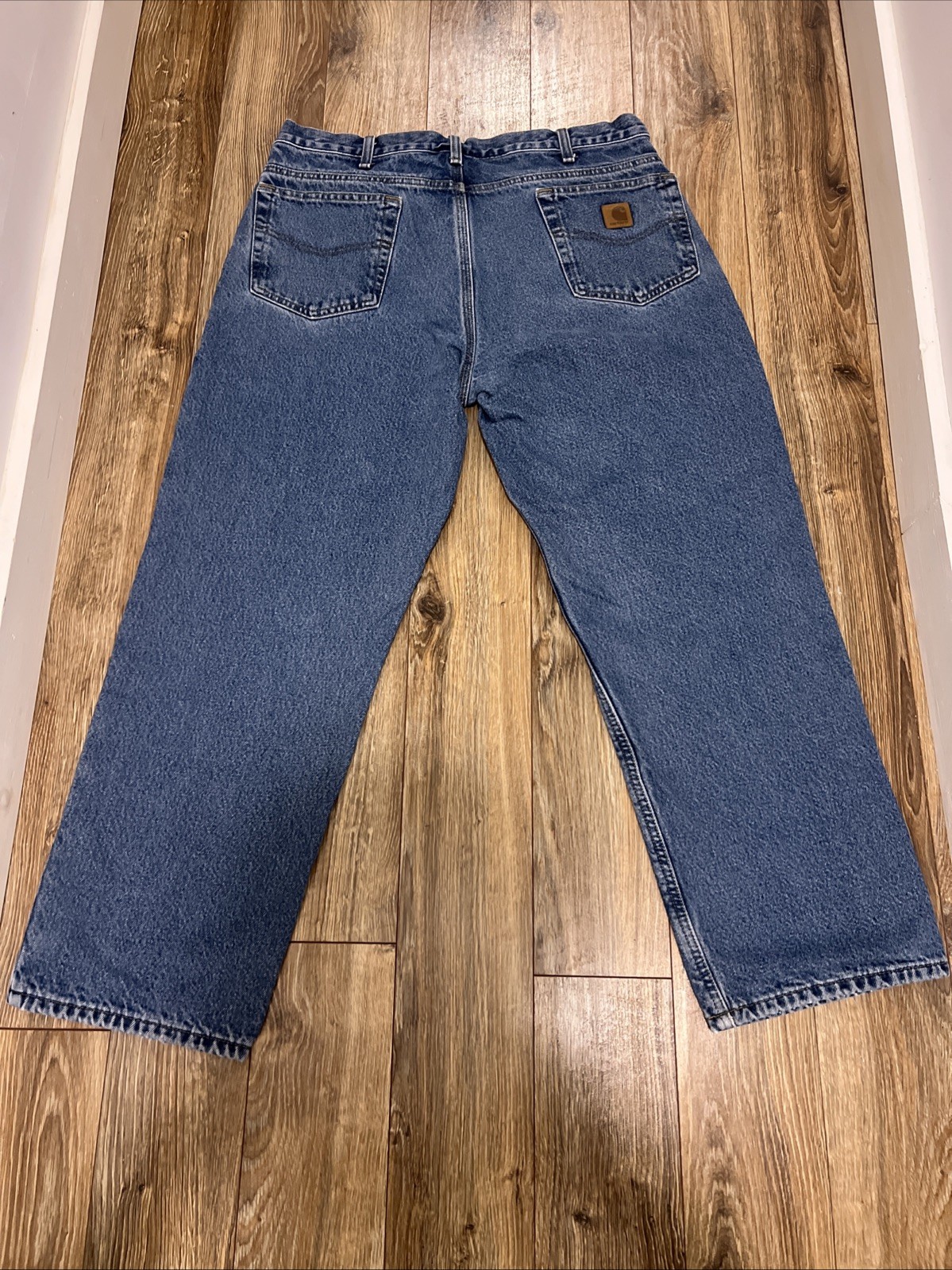Men’s Soft Comfort Distressed Carhartt Jeans Size 36×30 Relaxed Fit RN# 14806