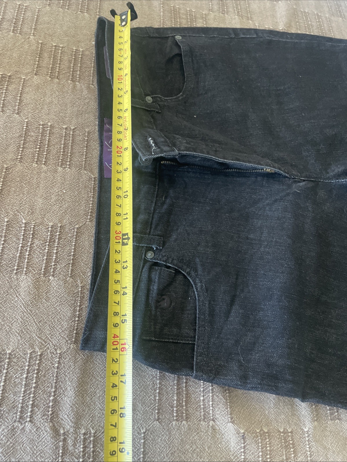 Gloria Vanderbilt AMANDA Black Jeans-Zipper/Button Closure-Size 14 MISSY AVERAGE