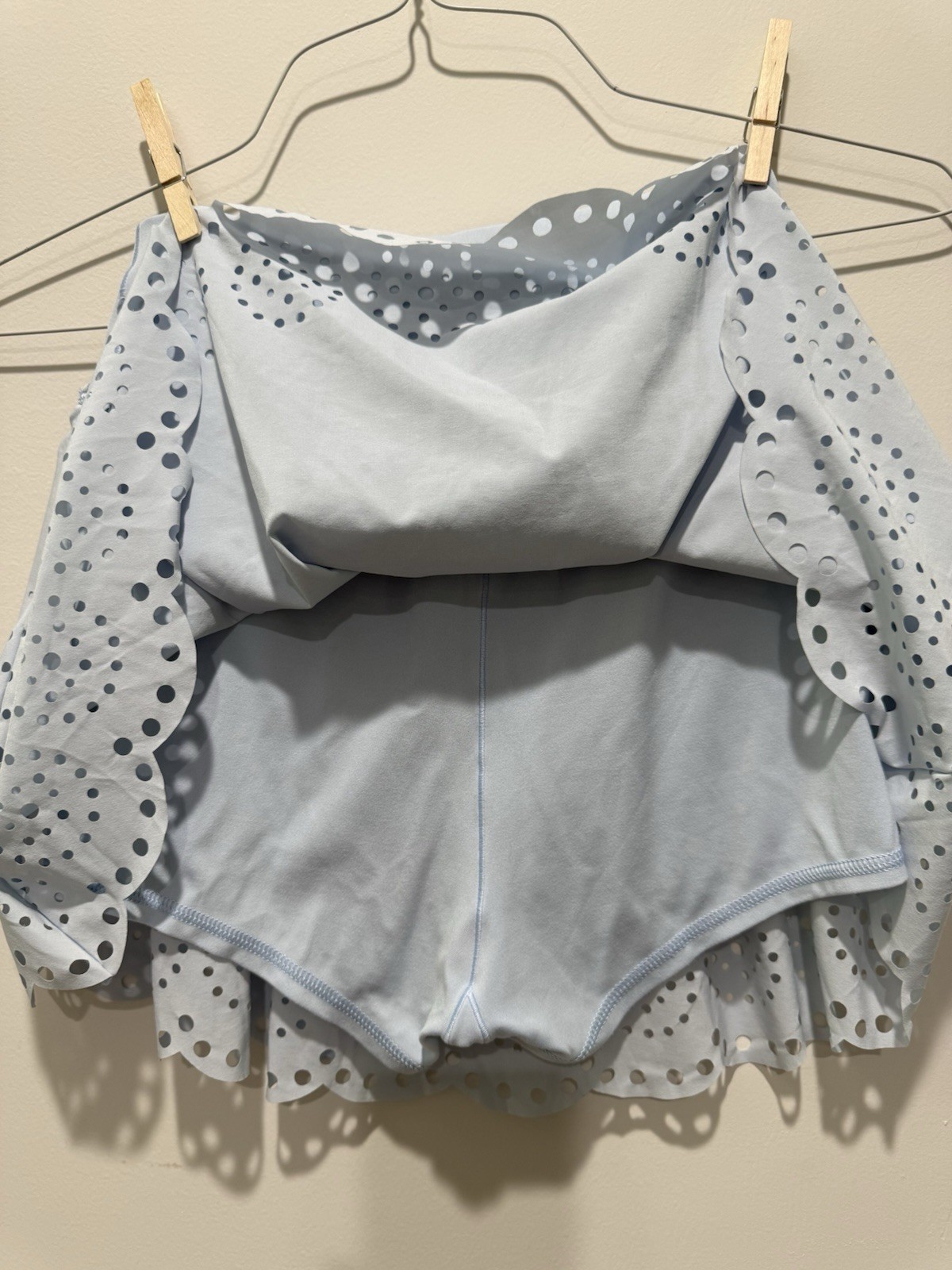 OFFLINE by Aerie Blue Polka Dot Athletic Skort Built-In Shorts M/M