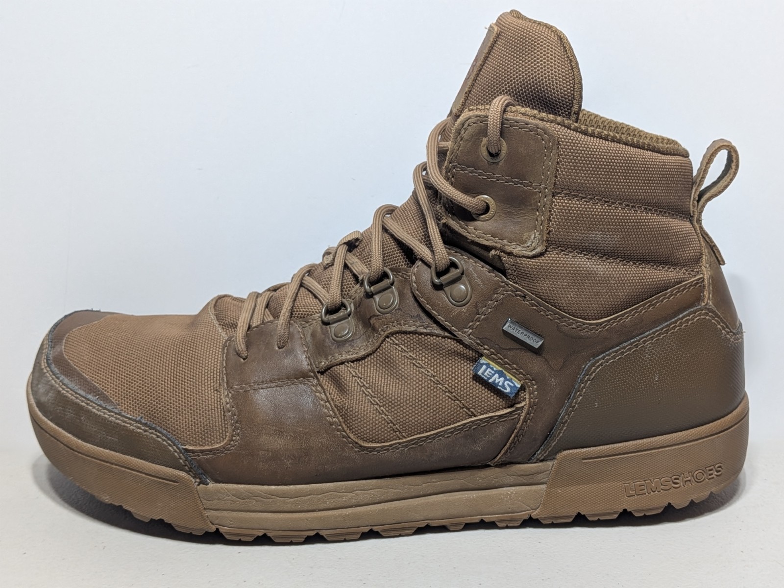 Lems Outlander Waterproof Hiking Boot Coyote – Men’s US Size 14