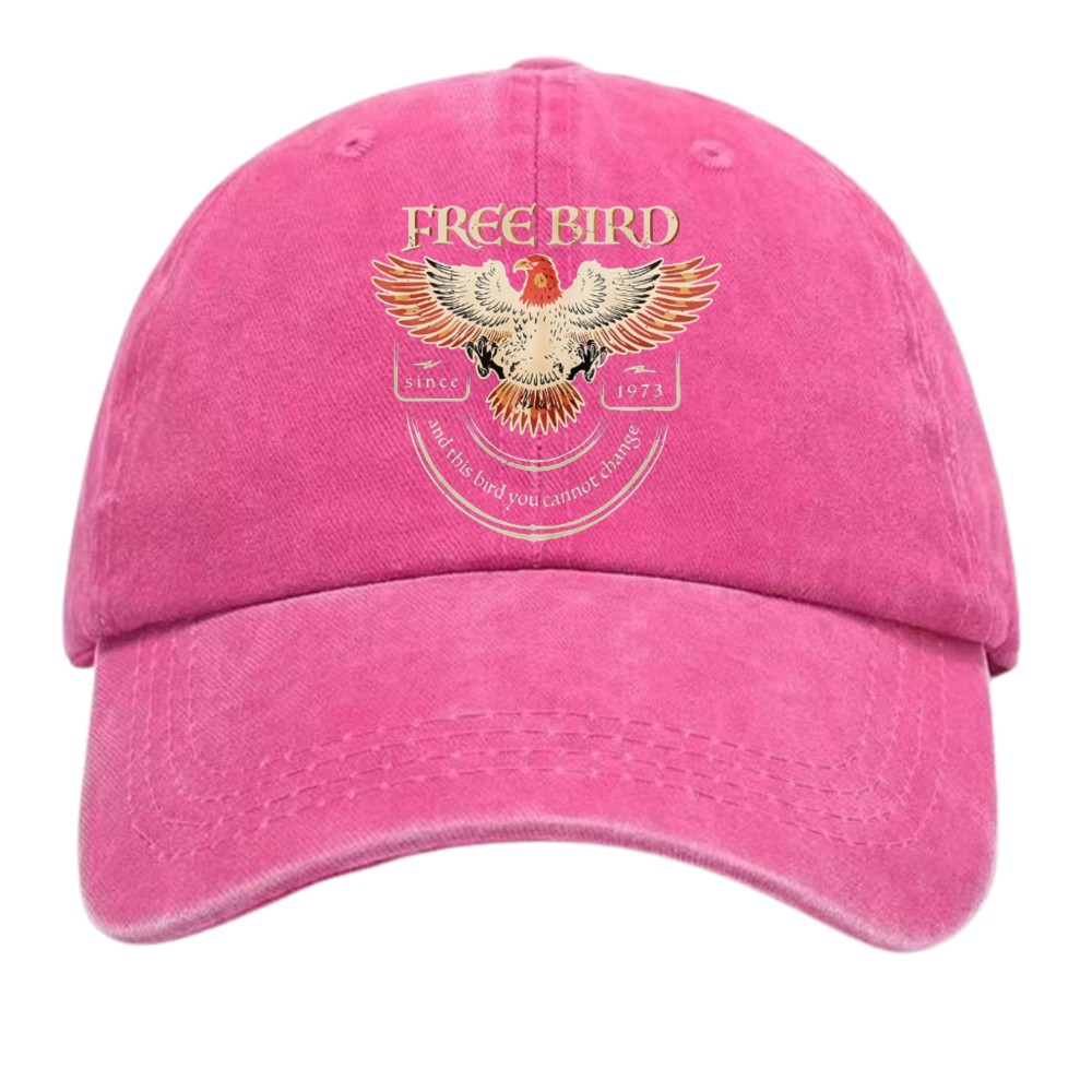 Retro “Free Bird” Eagle & Lyrics Baseball Cap