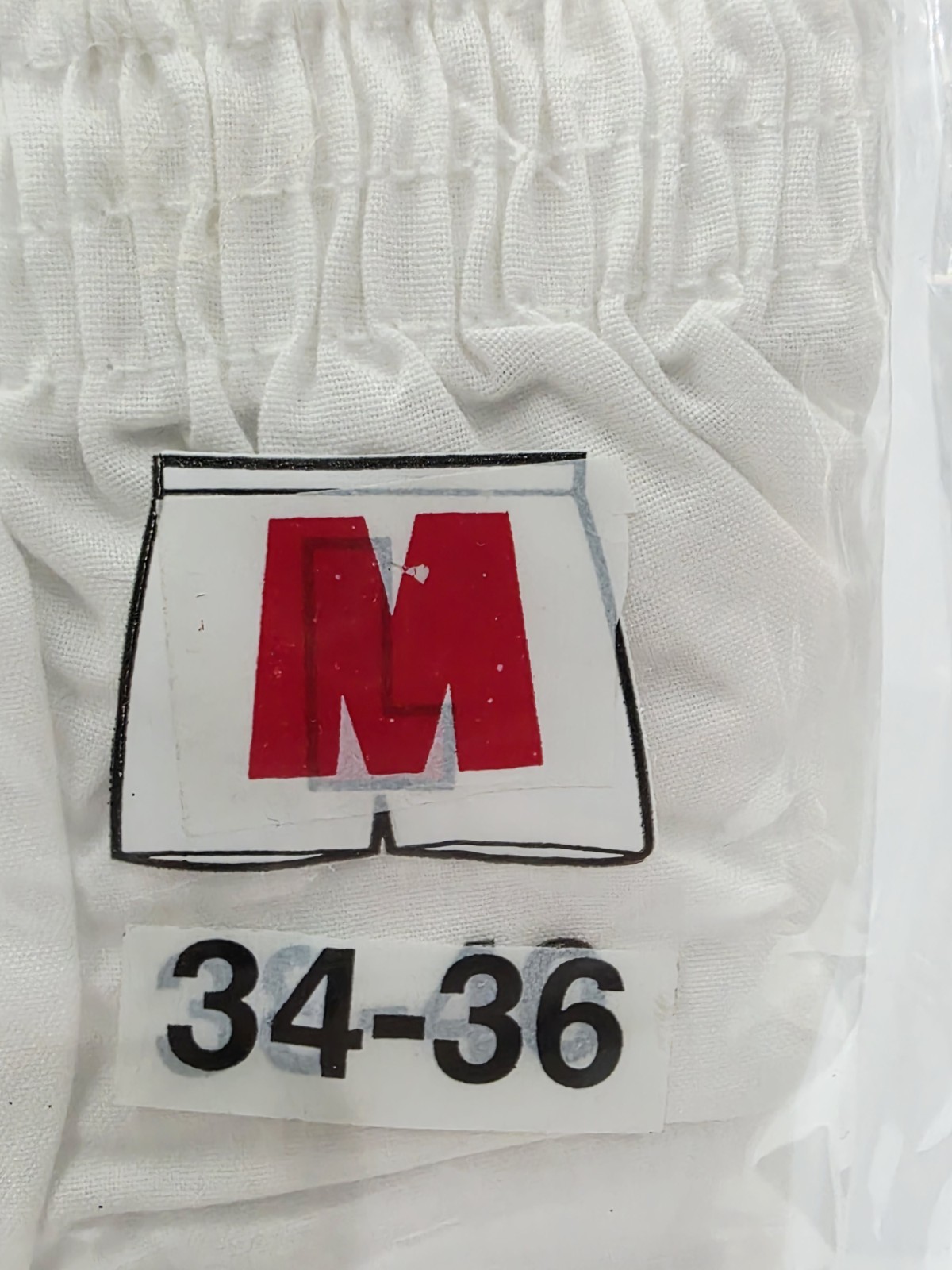Knocker 3-Pack Men’s TB3000 White Boxer Shorts Medium 34-36 Elastic Fly Leg New