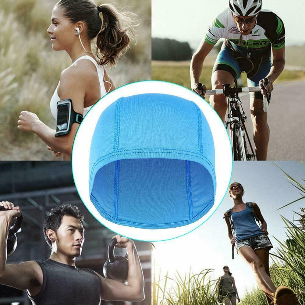 Thin Cooling Bald Dome Skull Cap Moisture Sweat Wicking Helmet Liner Beanie Hat