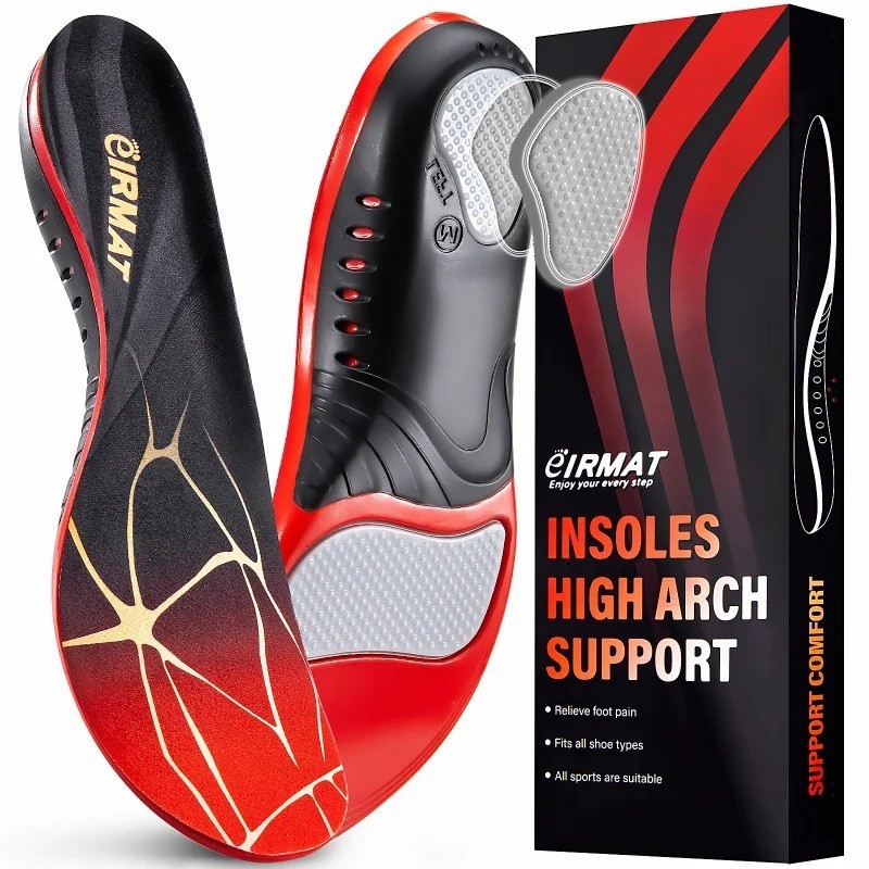Plantar Fasciitis High Arch Support Insoles for Men Women, Arch Support Inserts.