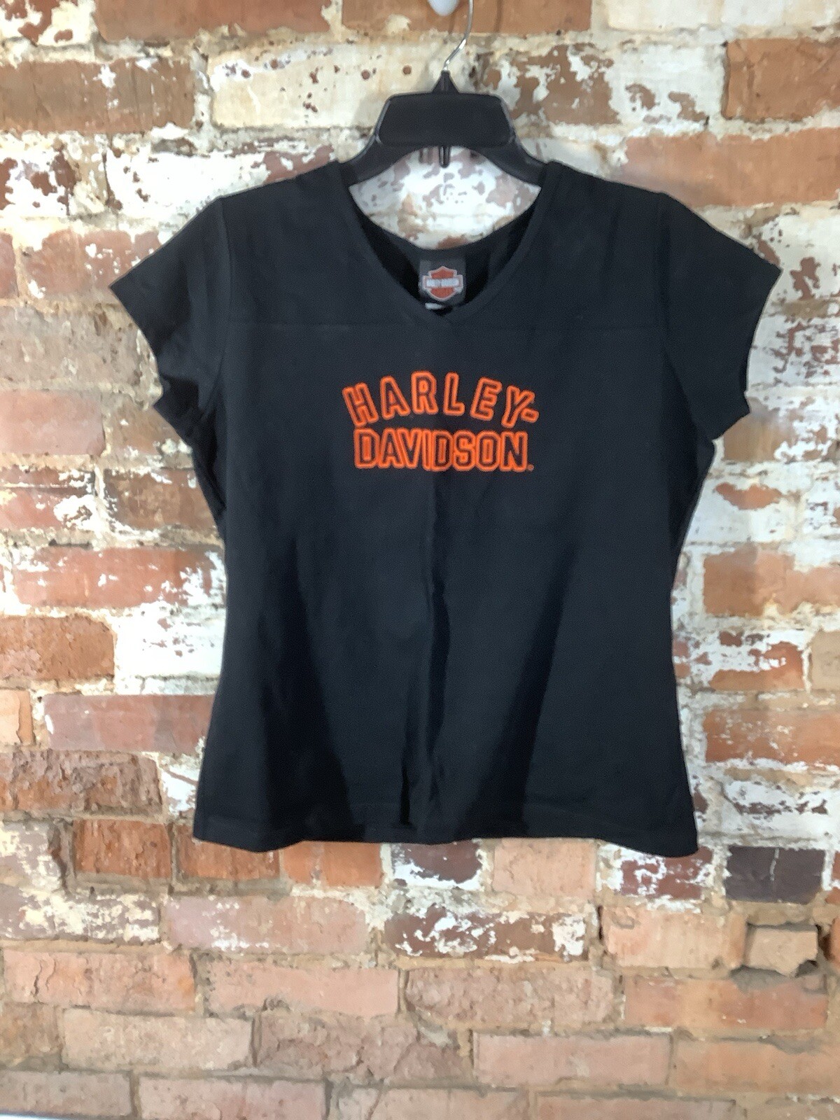 Harley Davidson Y2K Women’s Micro Mesh Shirt In Black L