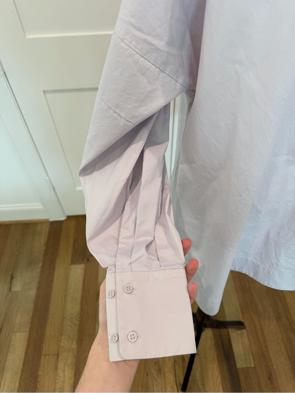 COS Lilac Balloon Sleeve Blouse Size 8 💜✨