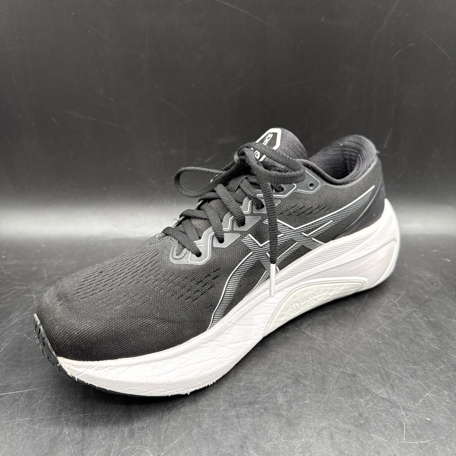 ASICS Gel Kayano 30 Black/White Women’s Size 9.5 1012B357 Running Sneakers Shoes