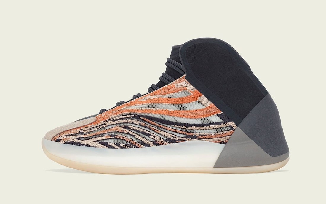 adidas Yeezy QNTM Flora Basketball Shoes Flash Orange GW5314 Men’s NEW