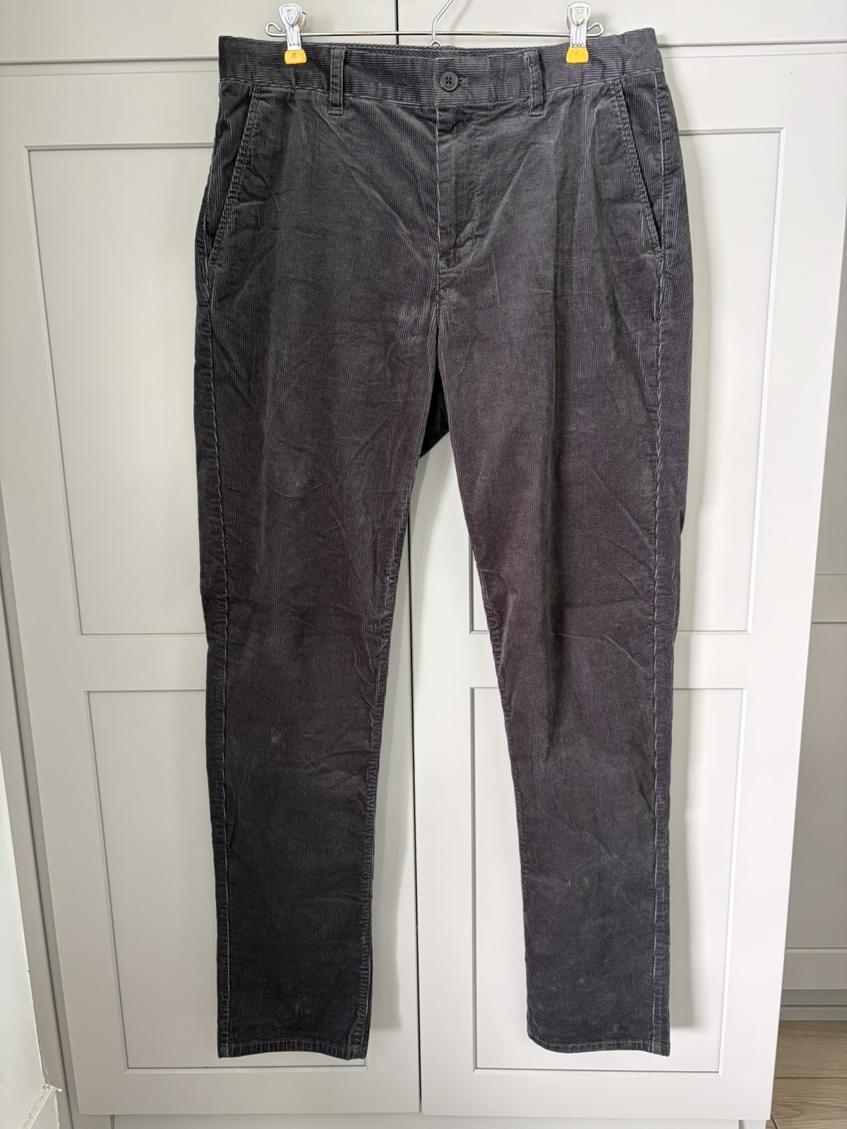 Bonobos Slim Fit Corduroy Chino Pants 32×34 – Phantom Grey Stretch
