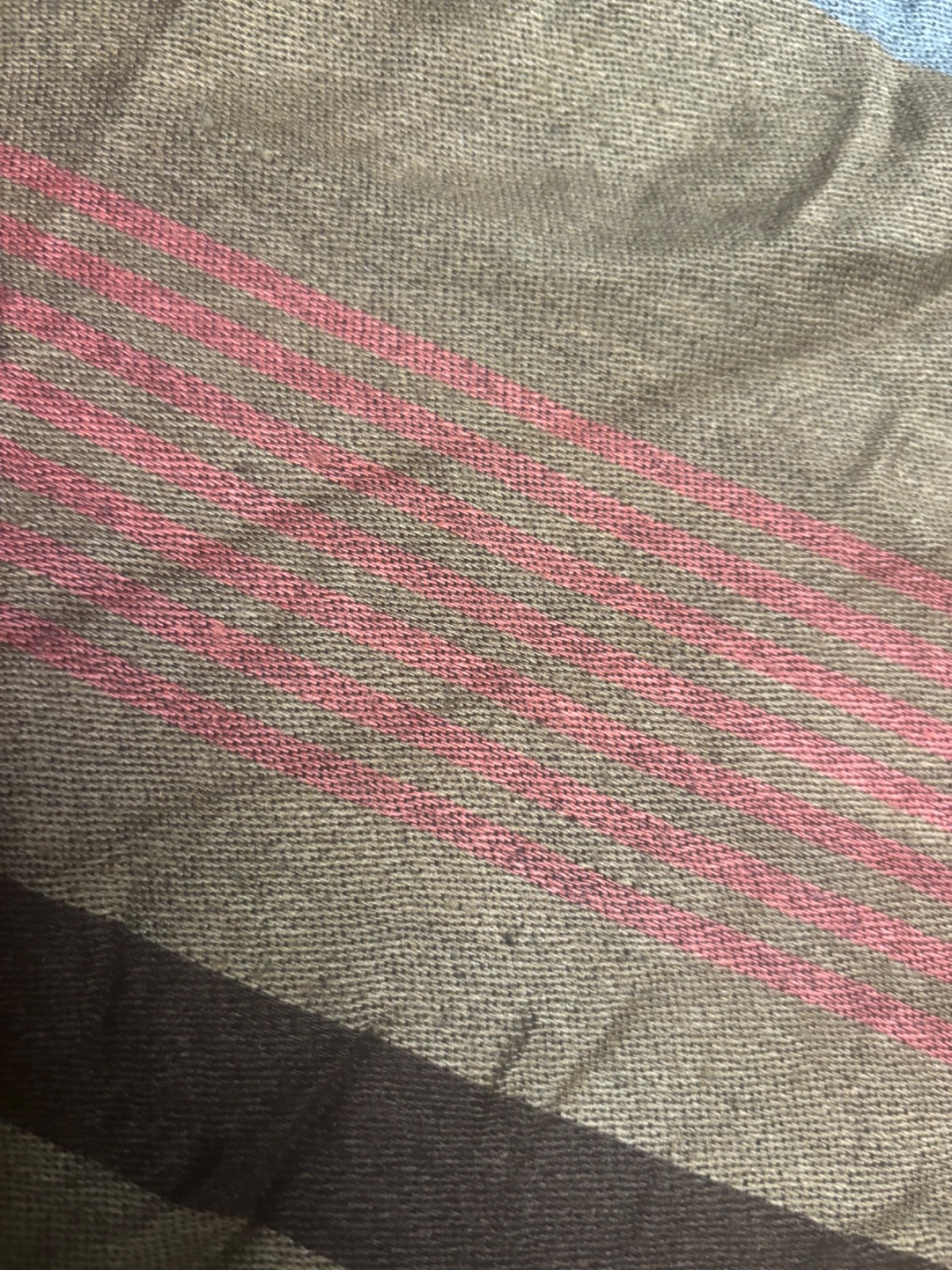 Women’s 100% Pashmina Shawl Wrap Scarf Brown Blue Pink Striped Tassel Sz 72×26”