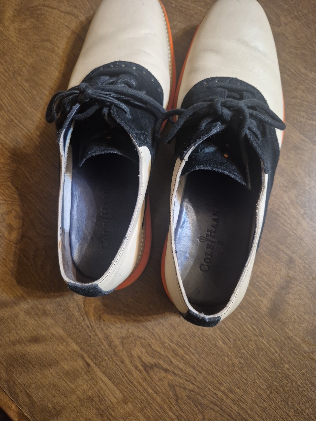 Cole Haan Original Grand Oxford Tan/black /orange