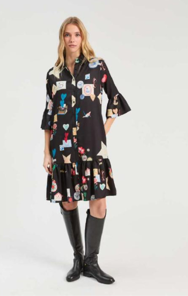 VILAGALLO Shirt Dress 38 NEW WITH TAGS RRP$359