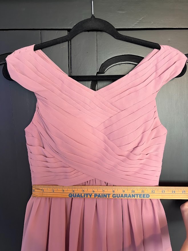JJs House Mauve Long Formal Flowy Dress, Bridesmaid, Prom, Special Occasion.