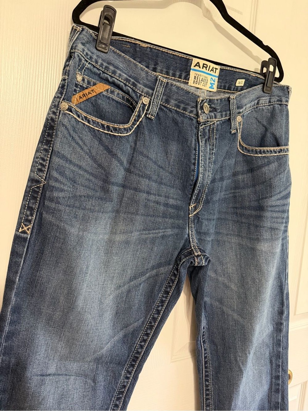 Ariat M2 Traditional Relaxed Boot Cut Jeans Mens 36×32 Cassidy Western Cowboy