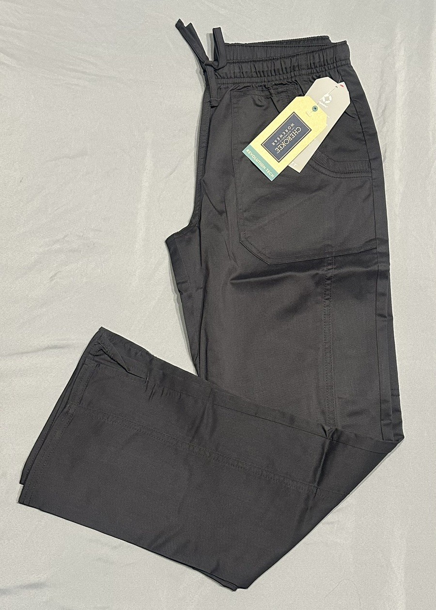 Cherokee Scrubs Revolution Tech Bottoms WW235ABP Pewter Size XS NWT