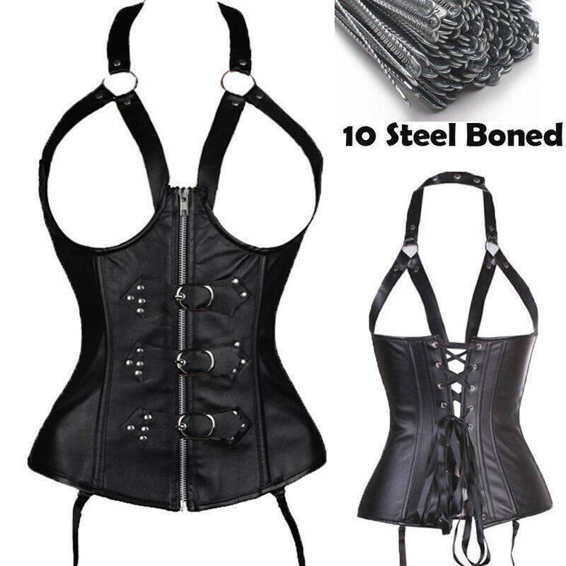 Women’s Corset Bustier Basque Lingerie Overbust Party Costume Plus Size Top