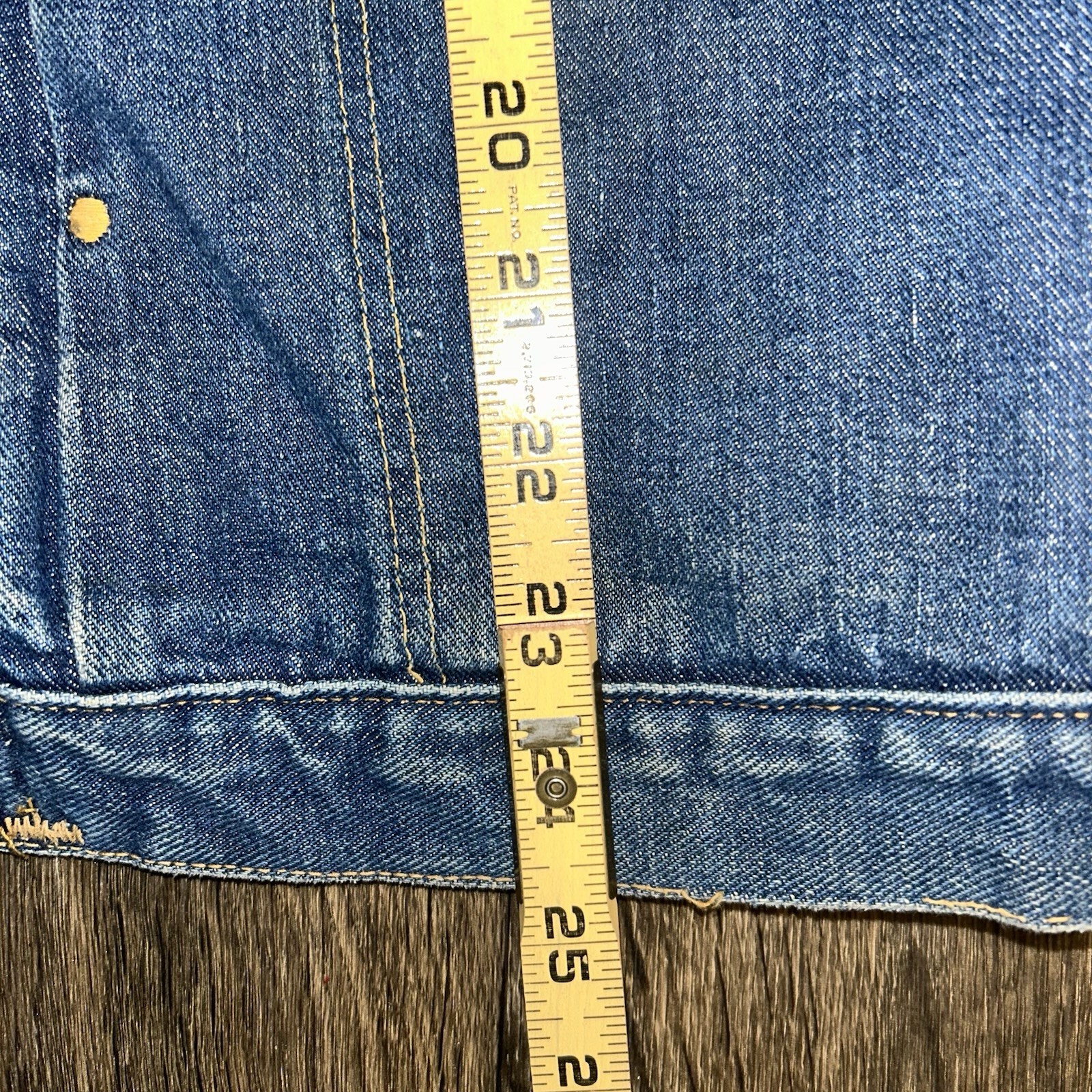 Vintage 60s Maverick Blue Bell Denim Zip Up Pleated Jacket Medium